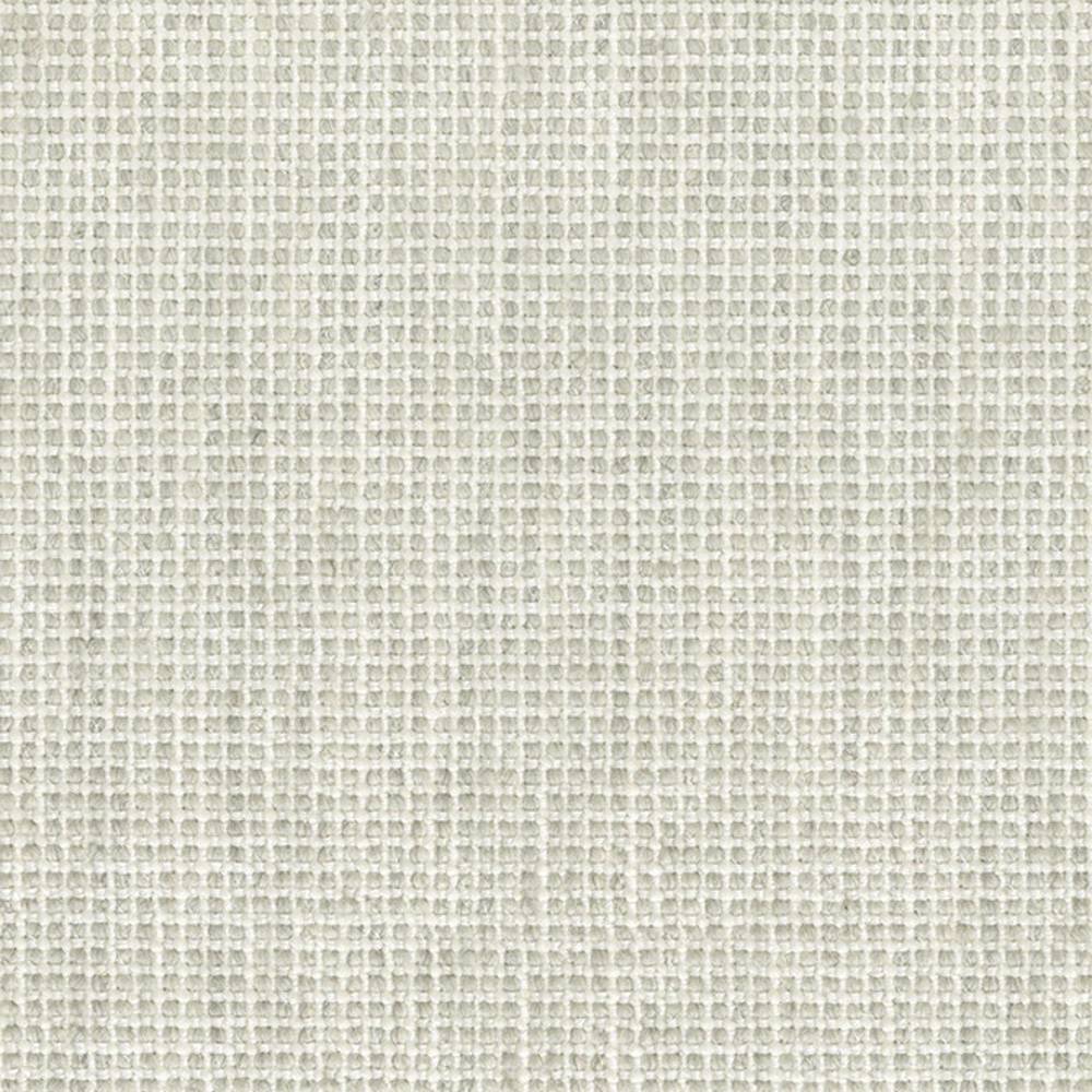 Close-up of neutral off-white woven upholstery fabric showing a small grid/basketweave texture; blend of 14% wool, 14% linen, 20% viscose, 26% acrylic and 26% polyester for contemporary sofas.