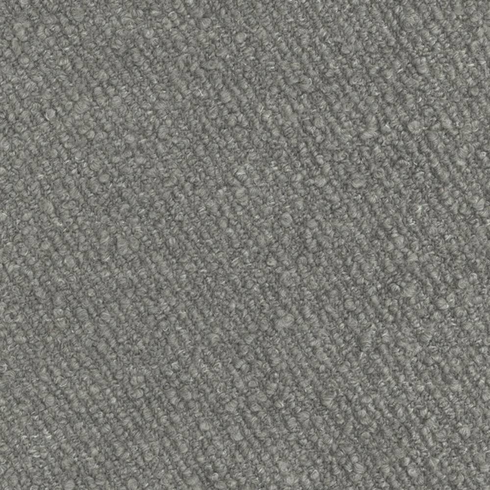 Close-up of cream boucle upholstery fabric showing dense looped woven texture in a neutral cream tone, ideal for sofas; durable blend of wool, linen, viscose, acrylic and polyester.