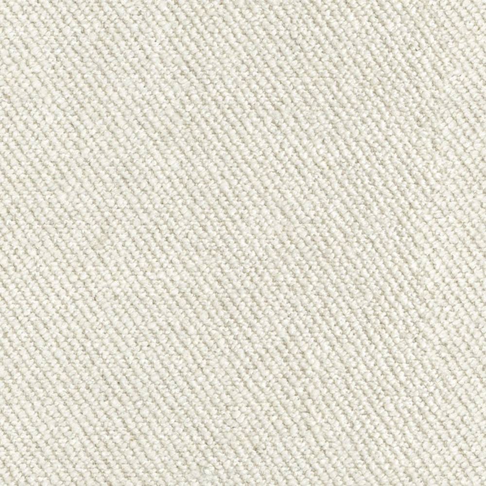 Close-up of cream woven upholstery fabric showing a tight, looped texture; durable sofa-grade blend of wool, linen, viscose, acrylic and polyester.