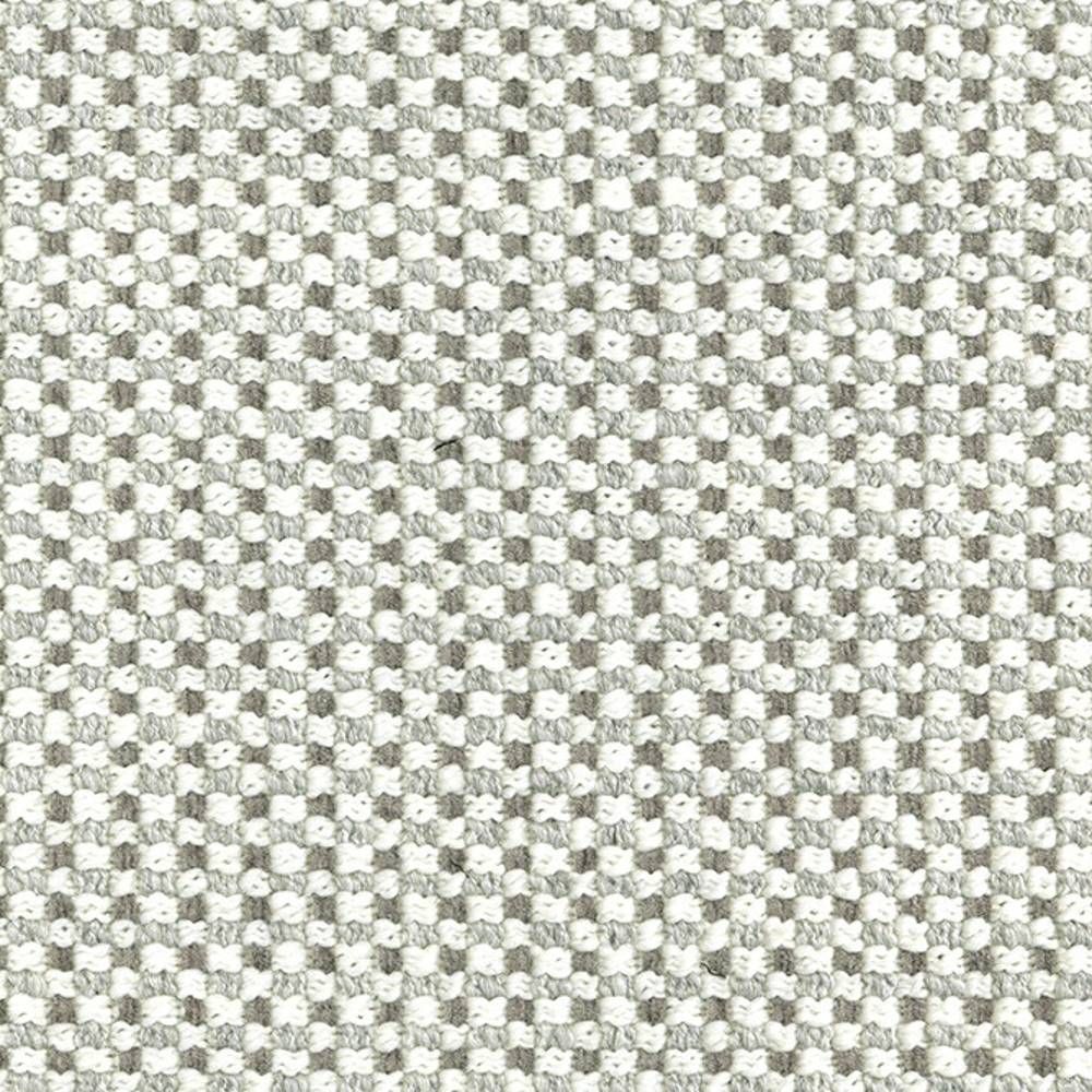 Close-up of cream and beige woven upholstery fabric showing a small basket-weave texture; 17% wool, 62% acrylic, 9% viscose and 12% polyester blend for sofa use.