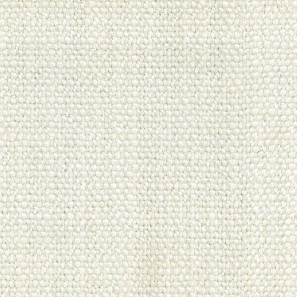 Close-up of an ivory upholstery fabric showing a tight looped texture in a durable 18% wool, 67% acrylic, 15% polyester blend, suitable for modern sofas and neutral contemporary interiors.