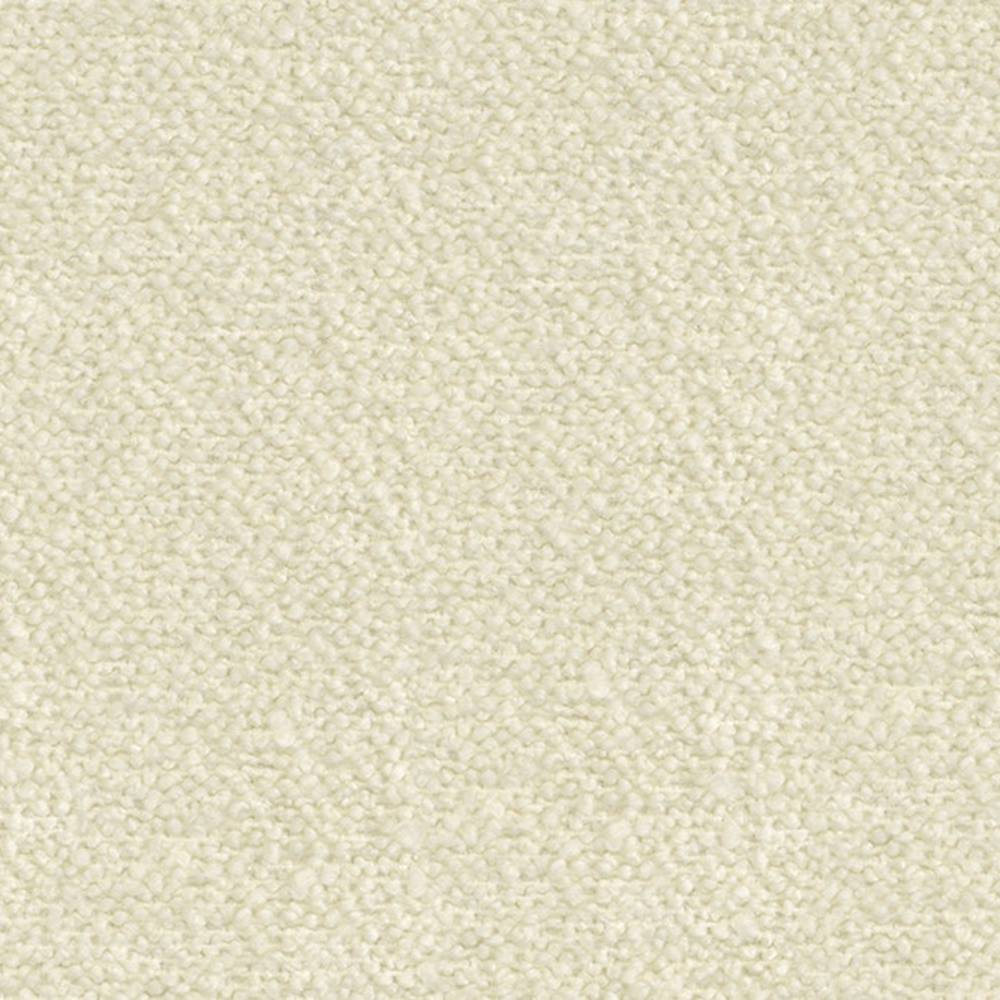 Close-up cream-beige boucle upholstery fabric swatch showing tight looped texture for sofas; composition 30% wool, 50% acrylic, 20% polyester.