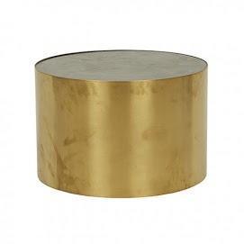 Brass Cylinder Table - INTERIORTONIC