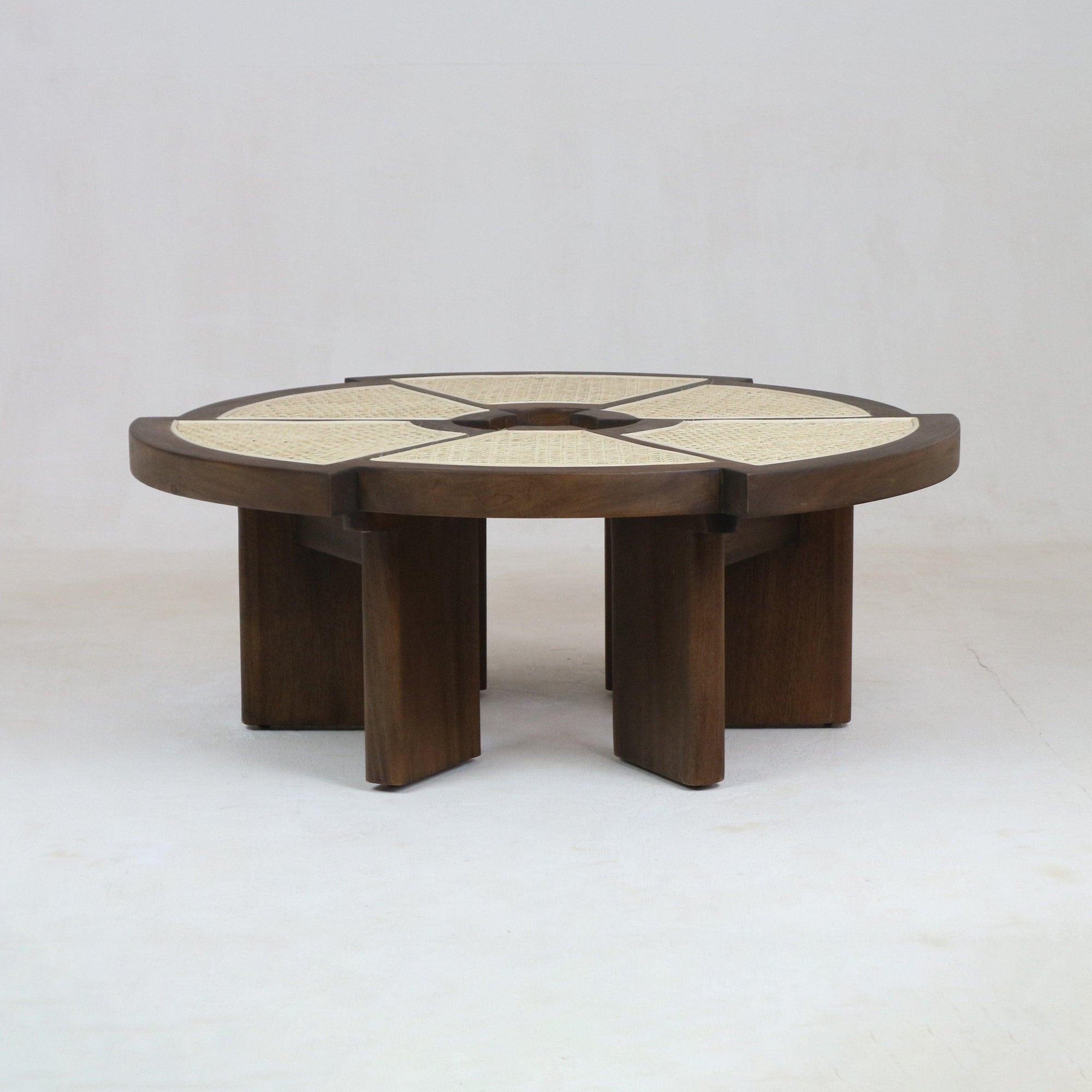 Charlotte Perriand Rio Side Table in Teak Brown