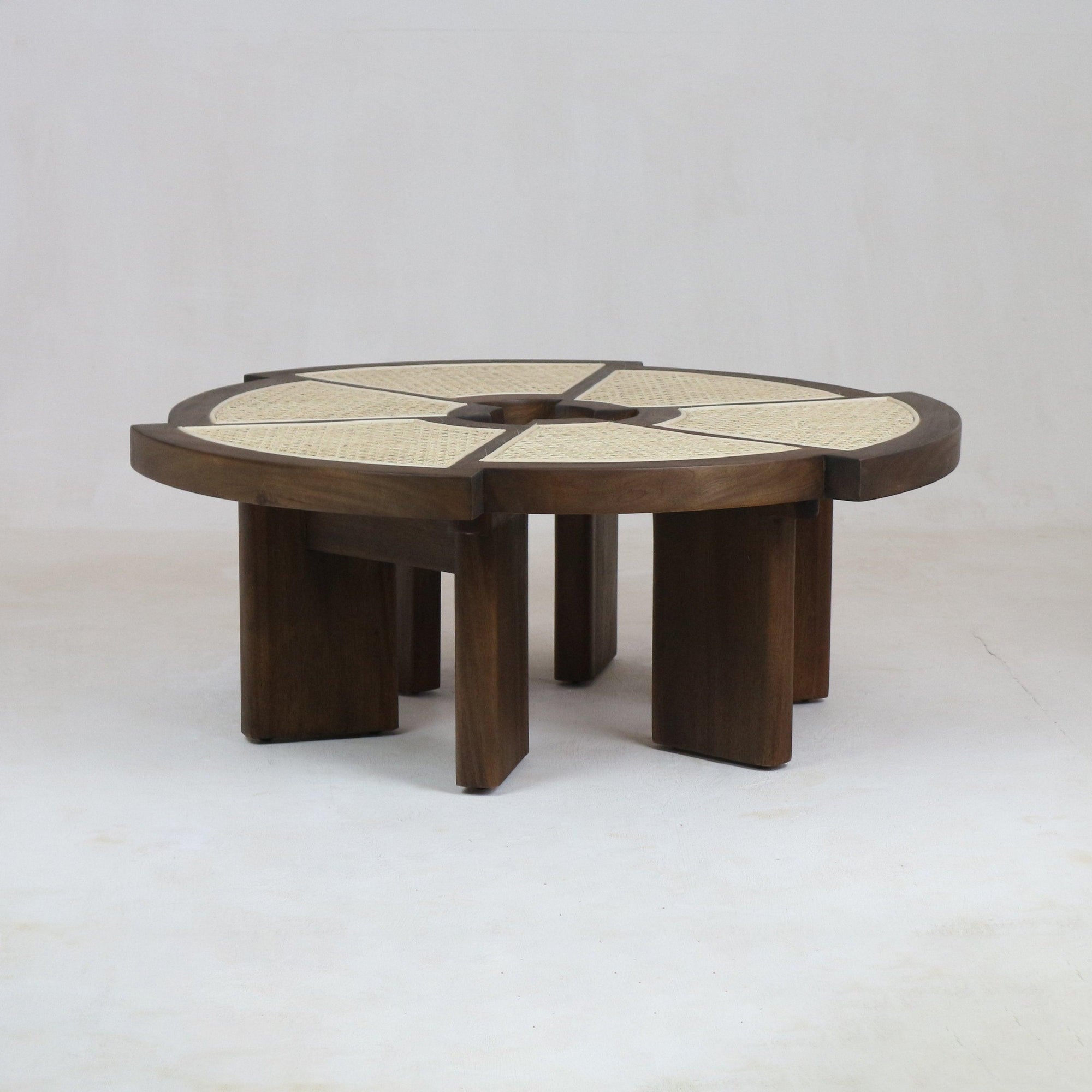 Charlotte Perriand Rio Side Table in Teak Brown
