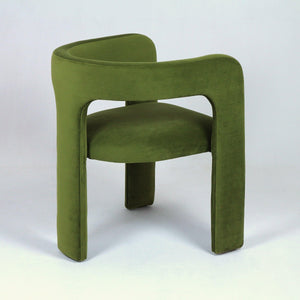 The C Back Dining Chair in Mohair - INTERIORTONIC