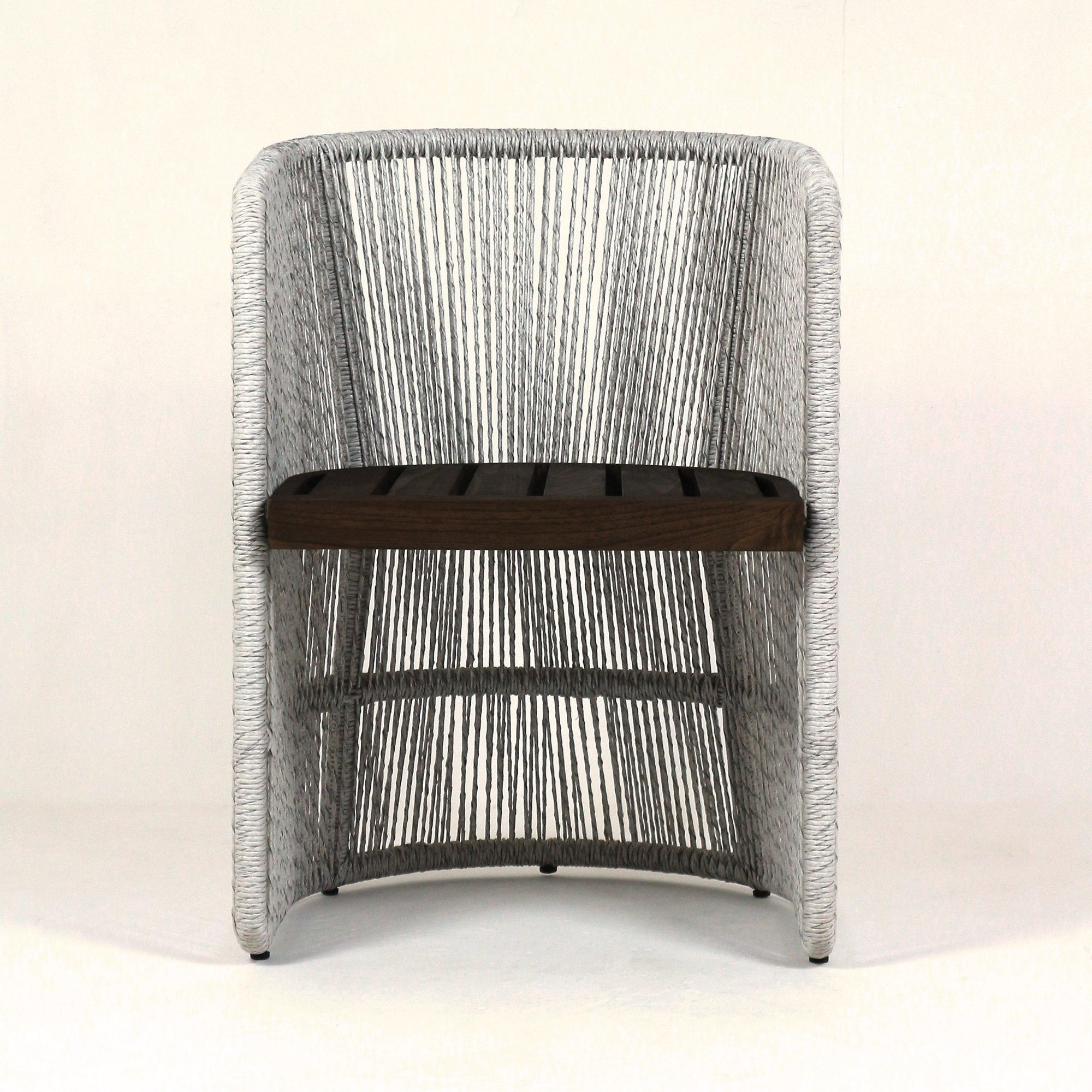 Dreman Woven Corded Rattan Indoor Dining Chair - INTERIORTONIC
