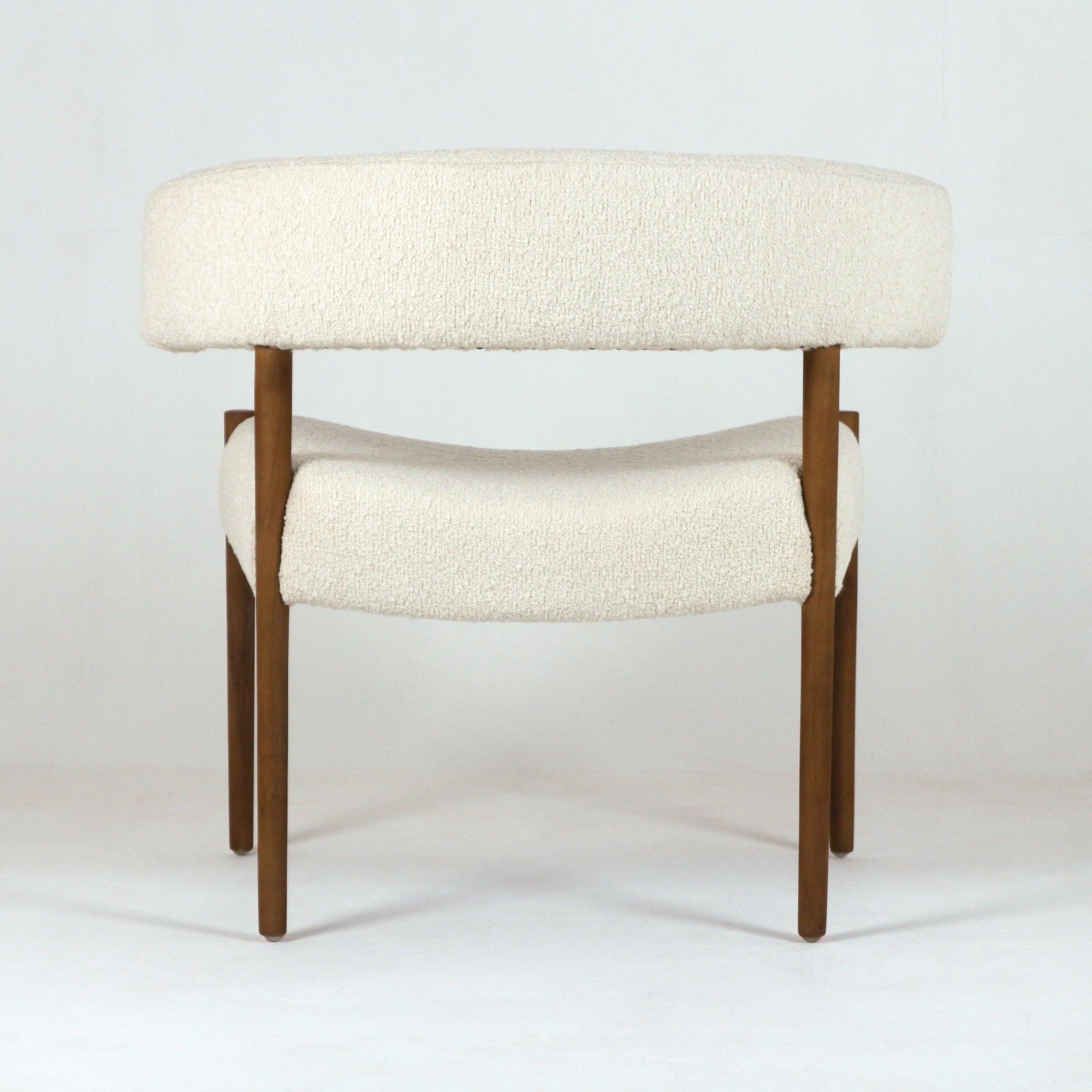 Ring Dining Chair with Alpaca Boucle - INTERIORTONIC