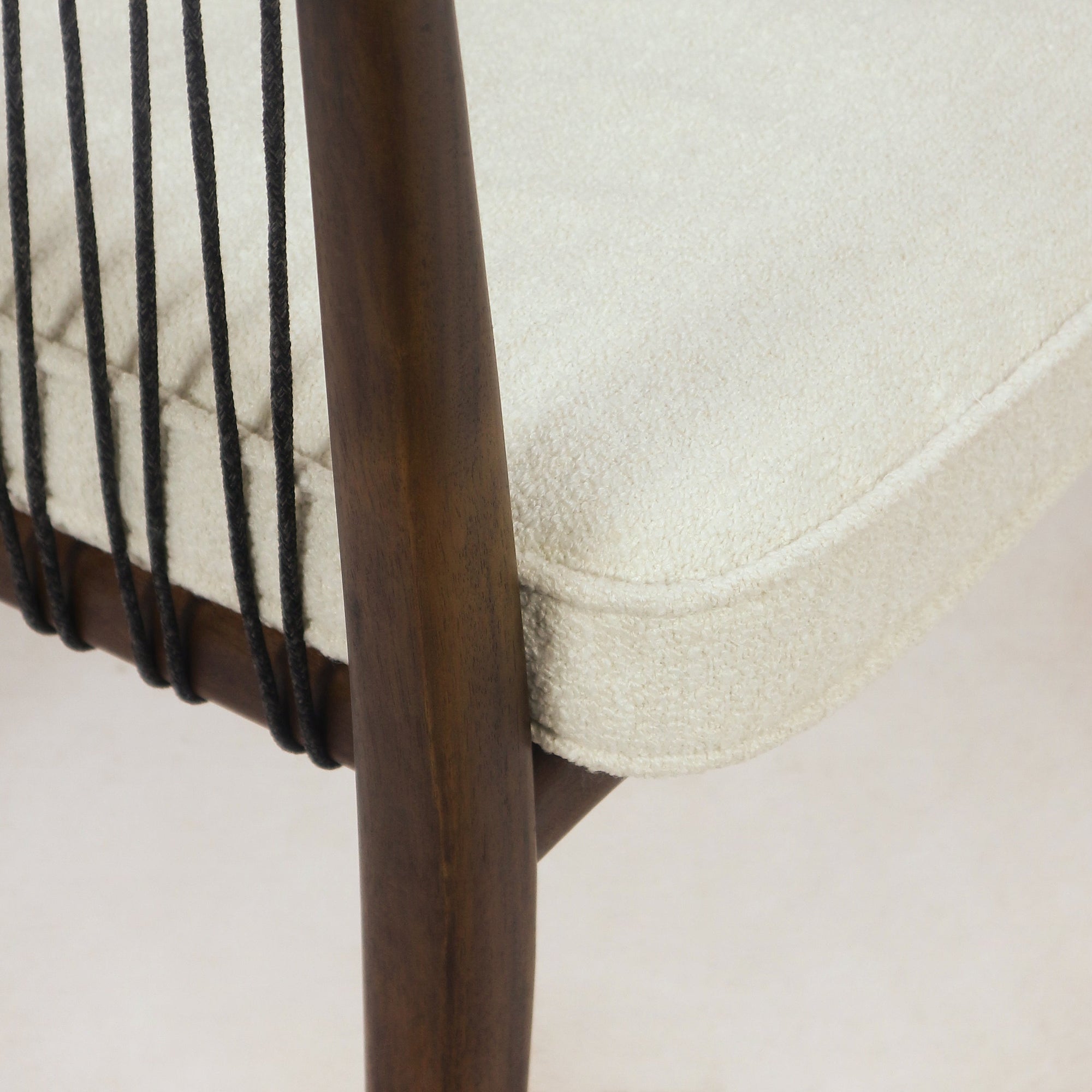 Marala Dining Chair with Boucle - INTERIORTONIC