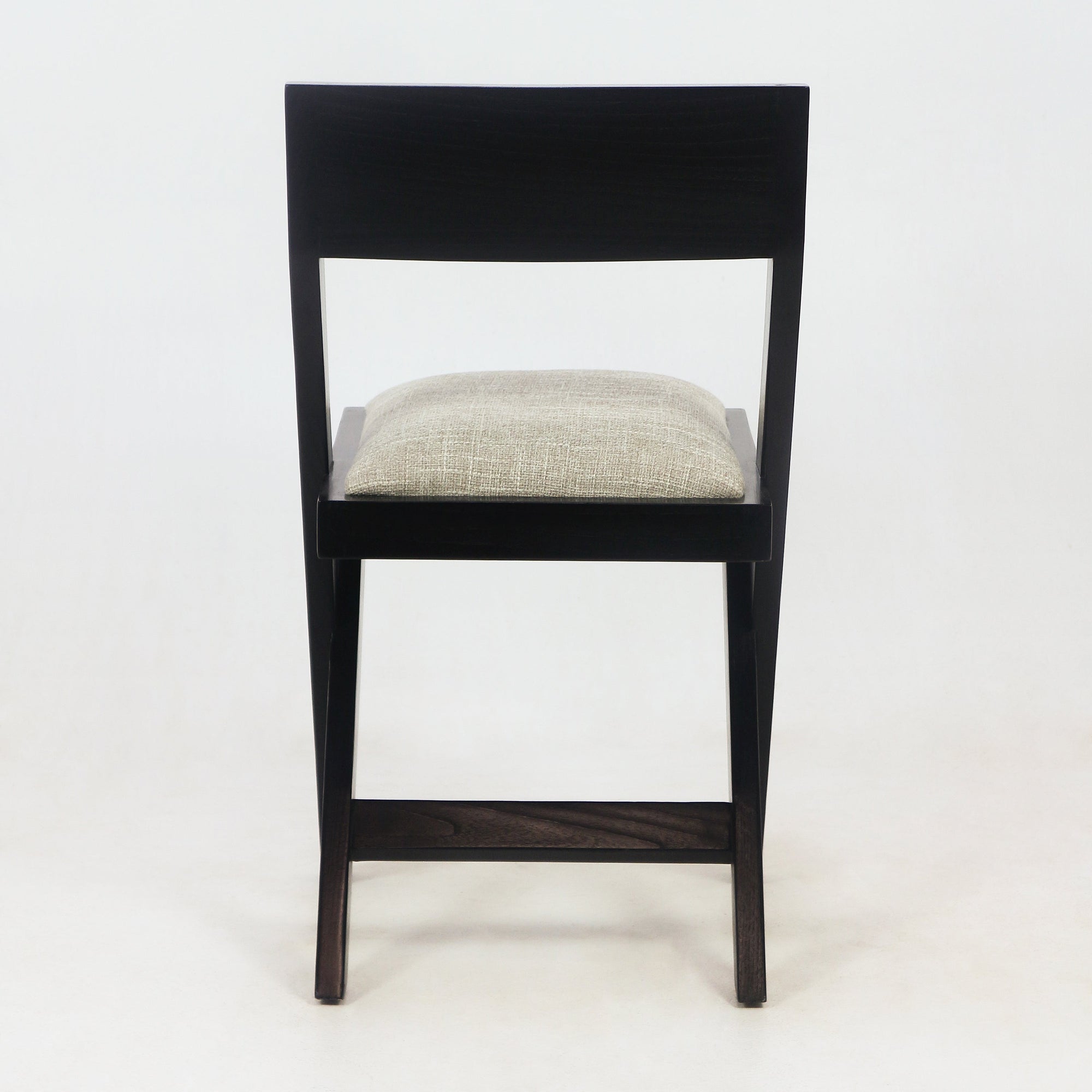 Black Jeanneret Inspired Library / Dining Chair - INTERIORTONIC