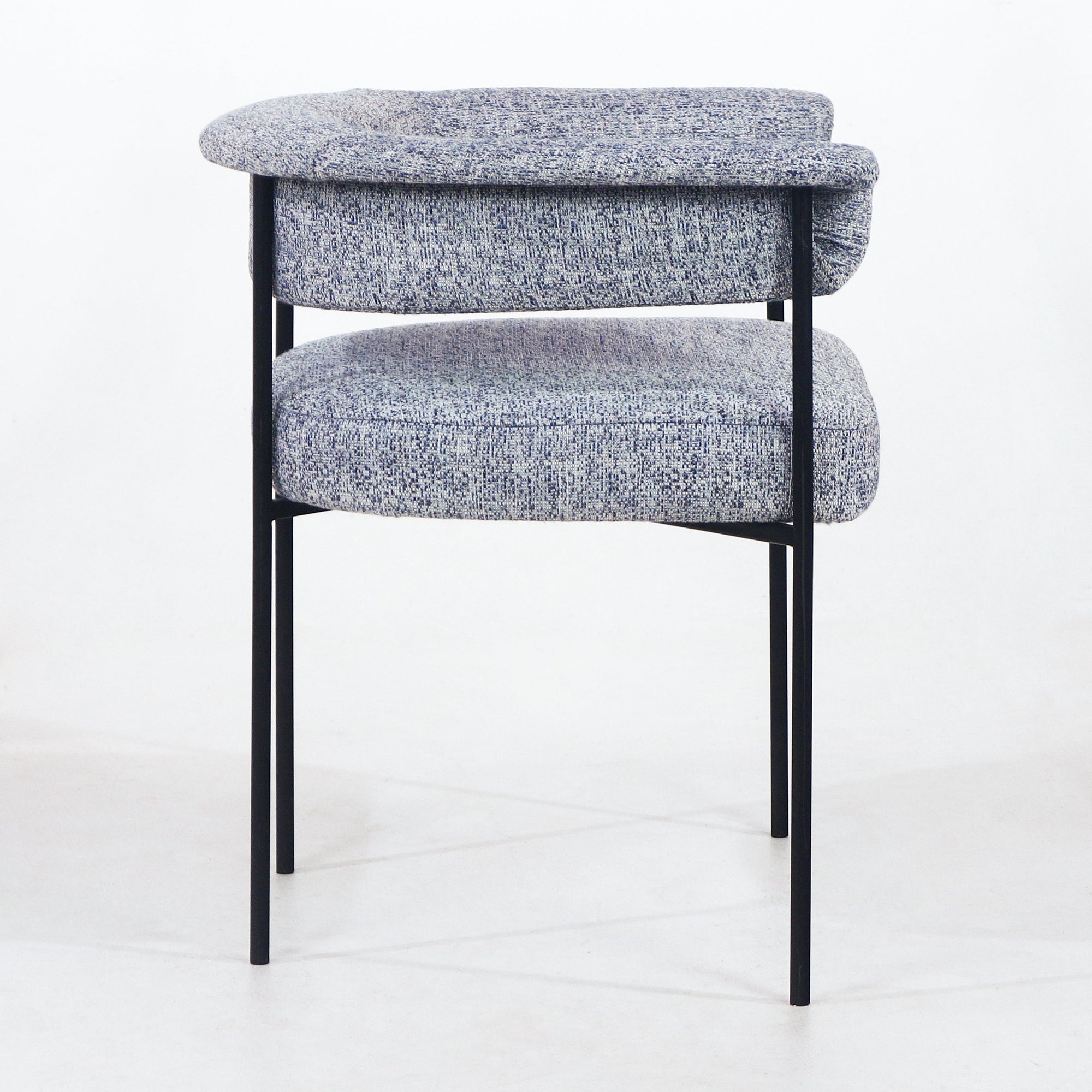 Mikra Dining Chair Gray Boucle - INTERIORTONIC