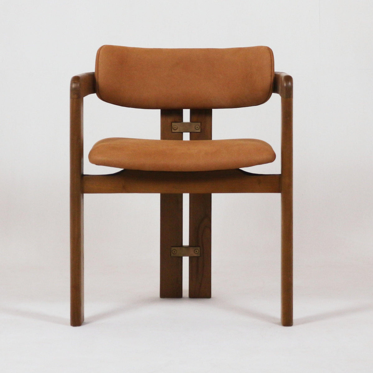 Pamplona Teak Dining Chair with Nubuck Leather - INTERIORTONIC
