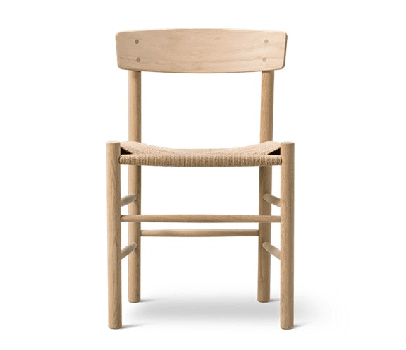 Danish Woven Dining Chair in Oak Natural - INTERIORTONIC
