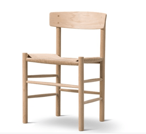 Danish Woven Dining Chair in Oak Natural - INTERIORTONIC
