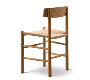Danish Woven Dining Chair in Teak Natural - INTERIORTONIC