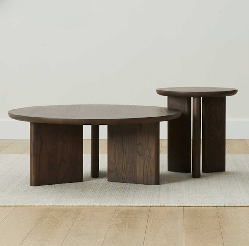 Clarence Solid Oak Wood Coffee Table - INTERIORTONIC