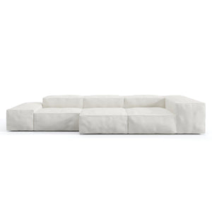 Deep Cloud Loose Linen Sofa Couch - INTERIORTONIC