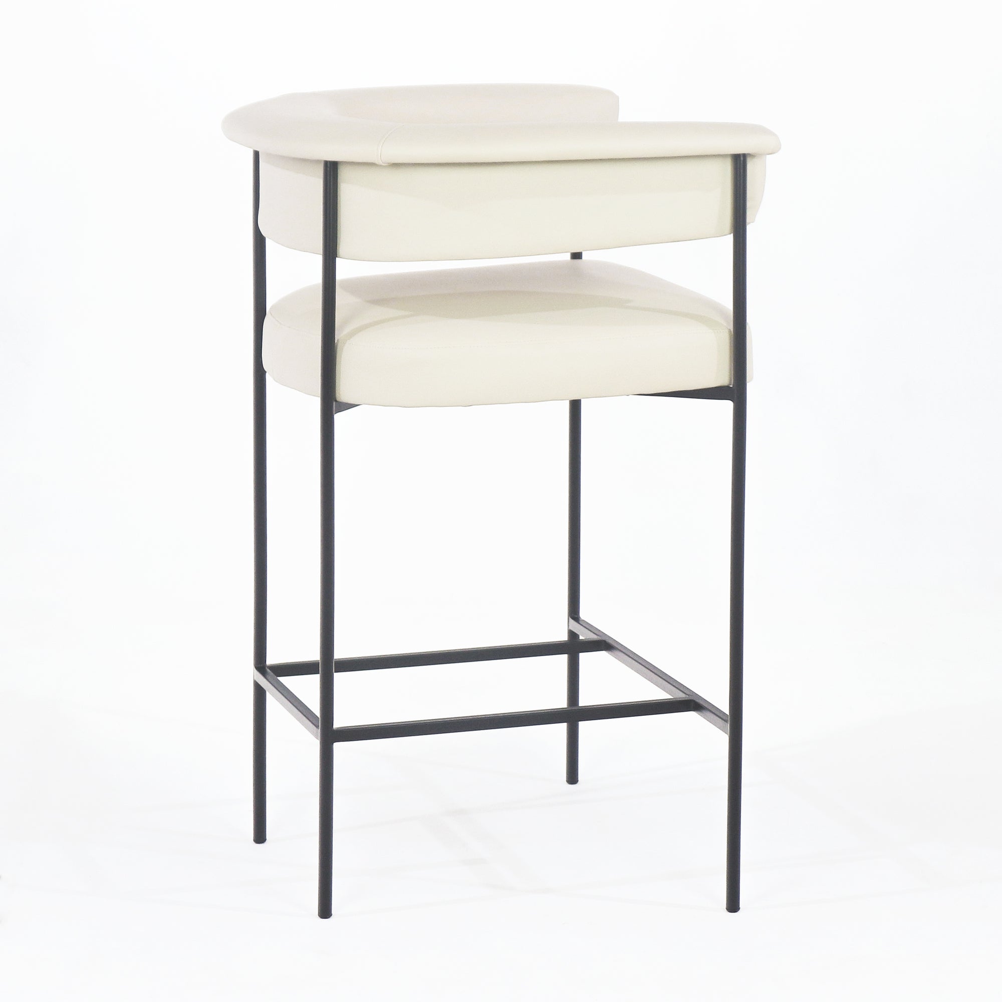 Mikra Counter & Barhocker mit Leder - INTERIORTONIC