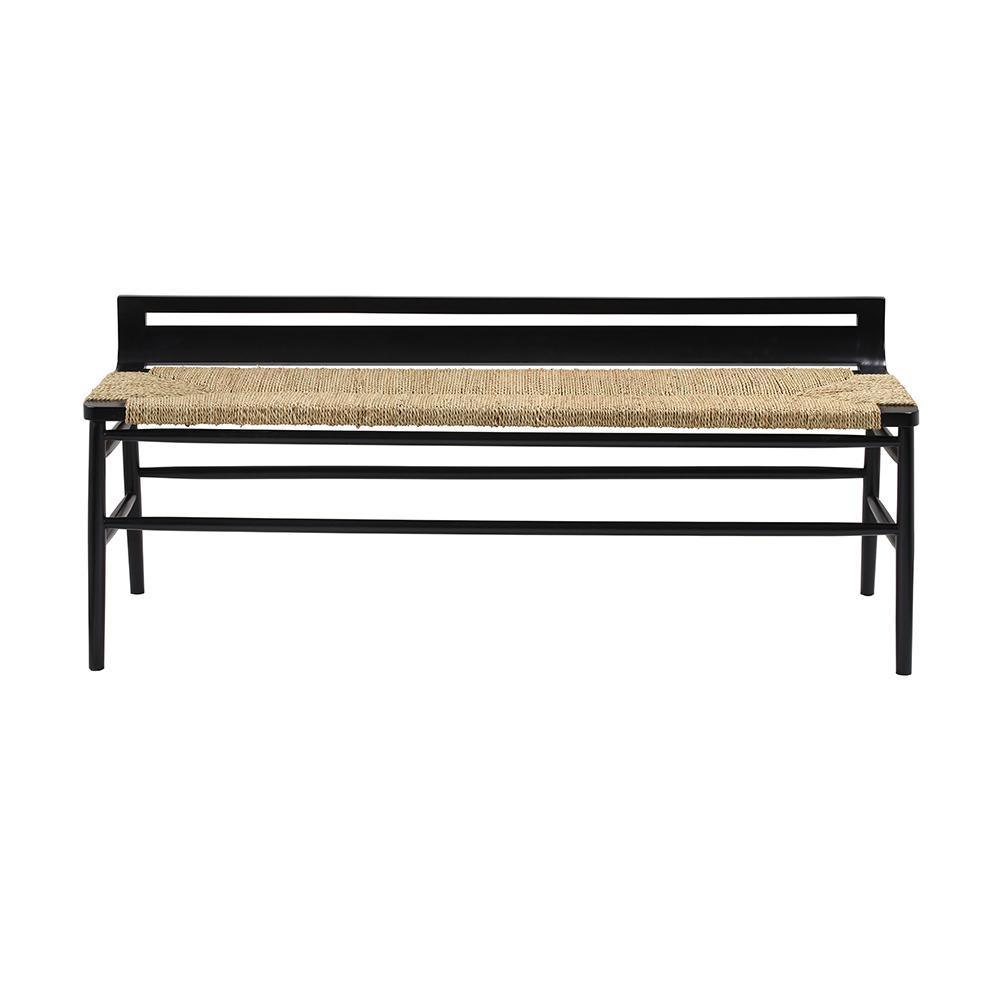 Centric End of Bed Bench in Mahagoni Blackwash - INTERIORTONIC