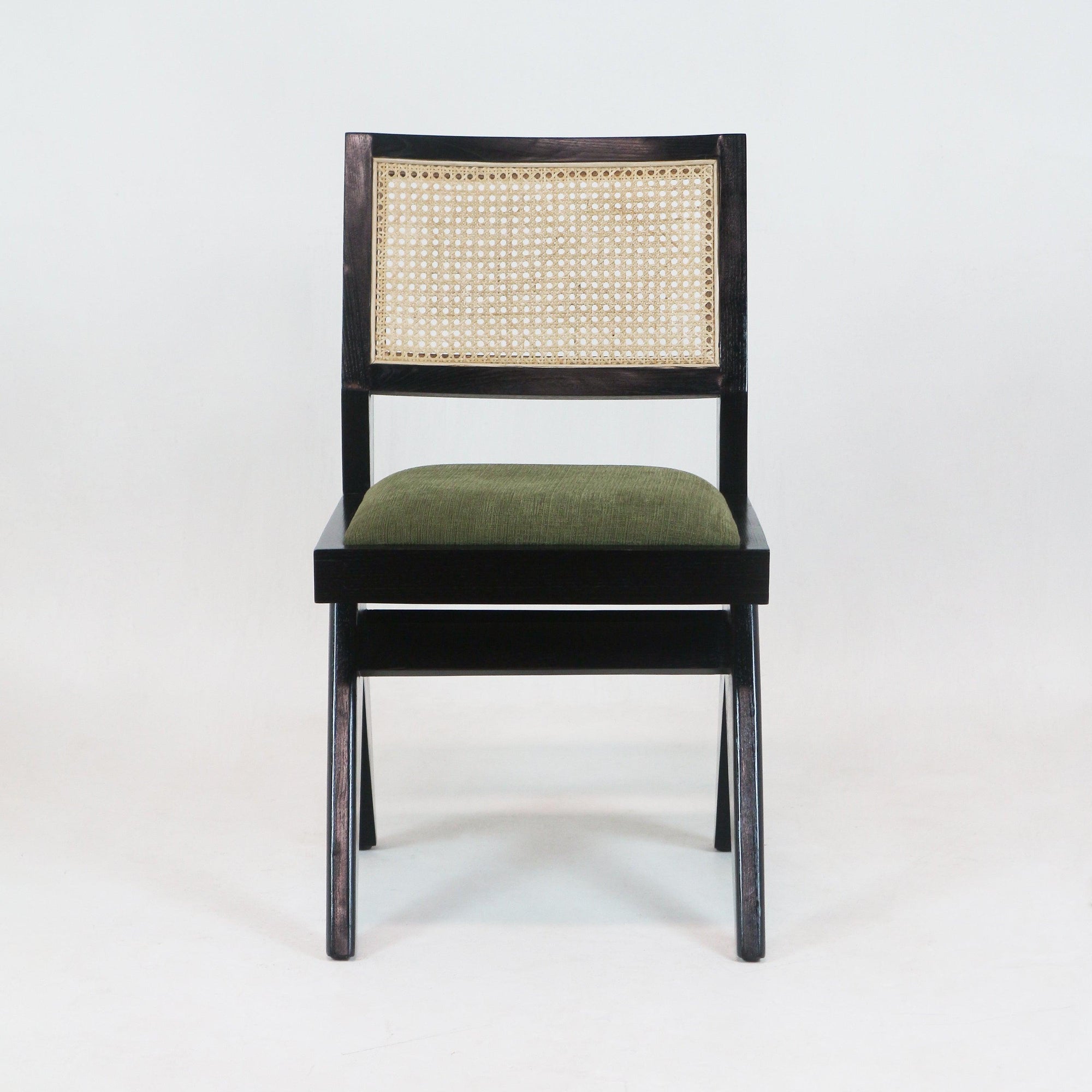 Polsterstuhl Jeanneret Armless Side Chair Massiv Esche - INTERIORTONIC