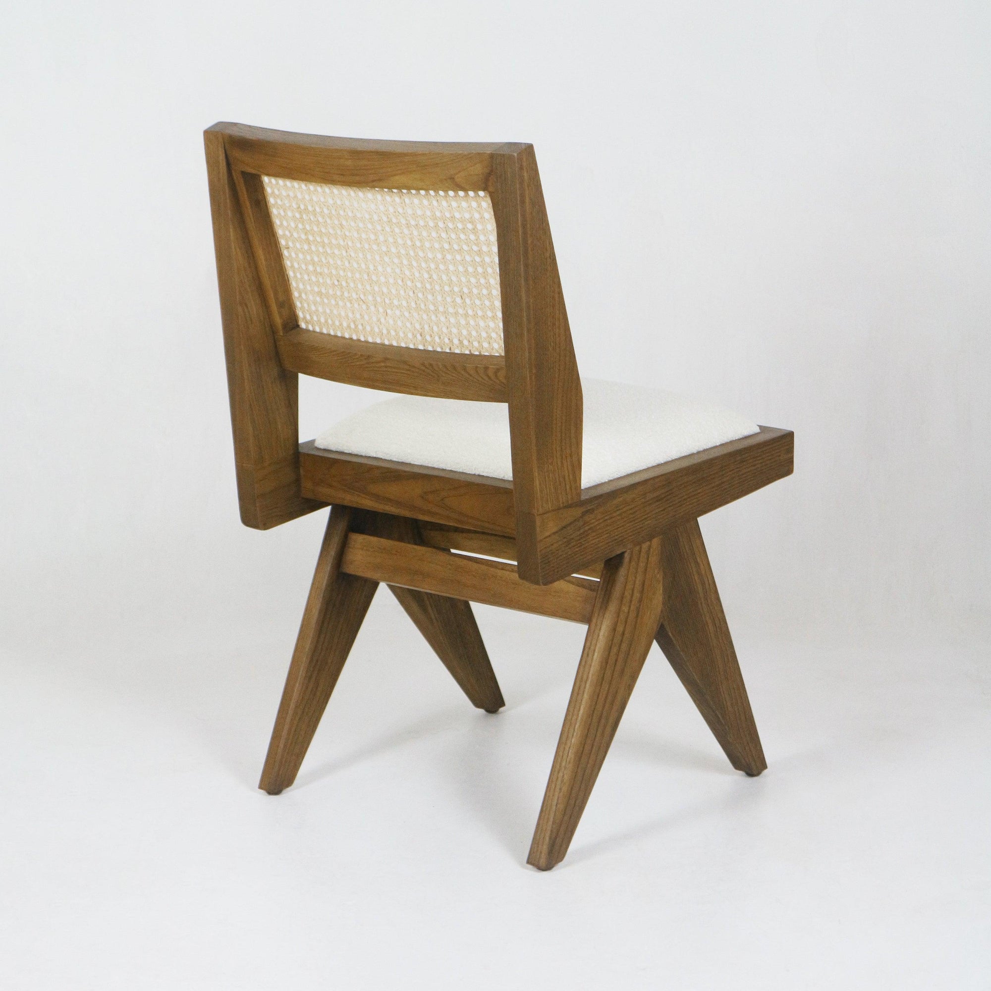 Polsterstuhl Jeanneret Armless Side Chair Massiv Esche - INTERIORTONIC