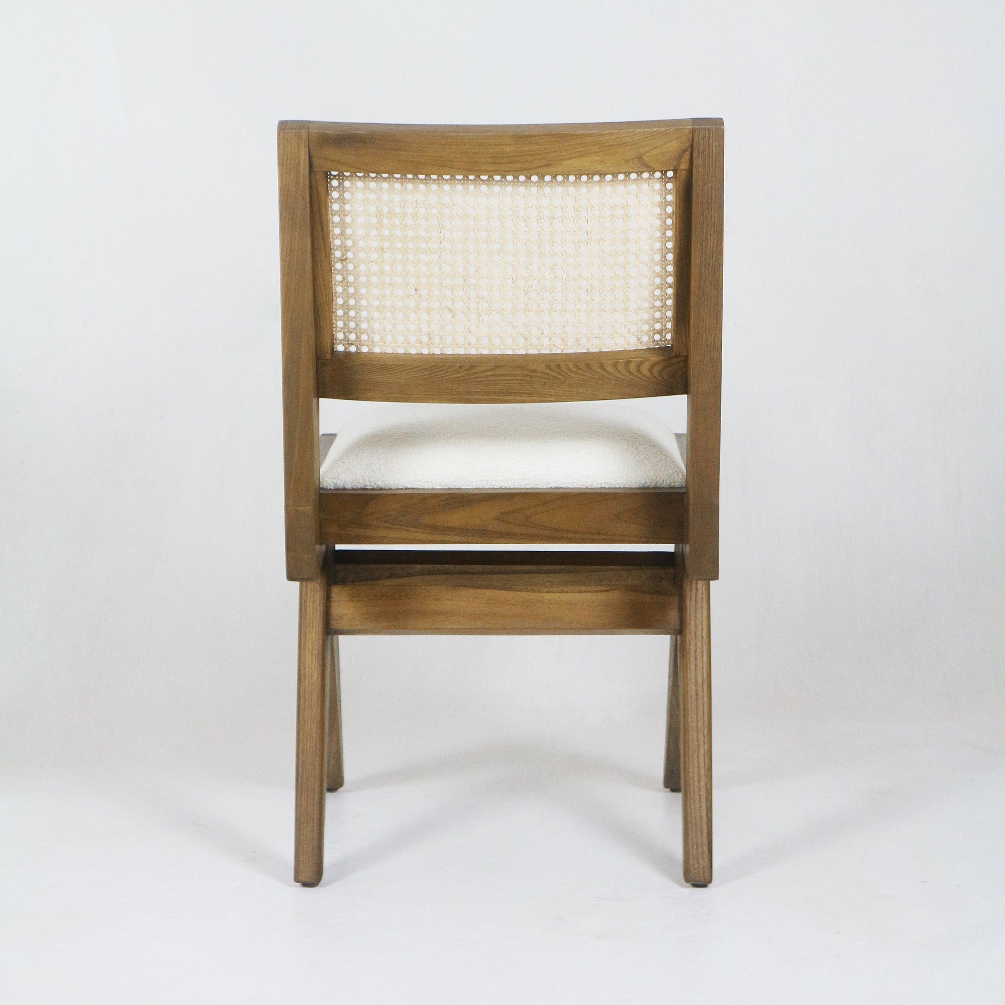 Polsterstuhl Jeanneret Armless Side Chair Massiv Esche - INTERIORTONIC