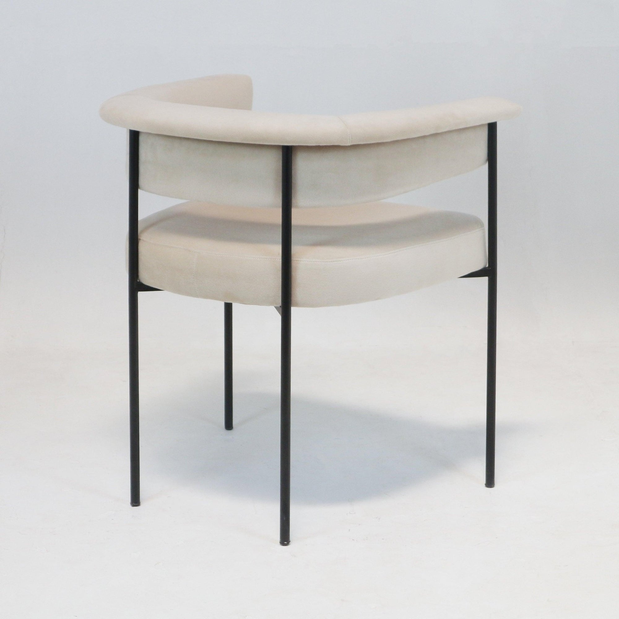 Mikra Silla de Comedor Crema Boucle - INTERIORTONIC