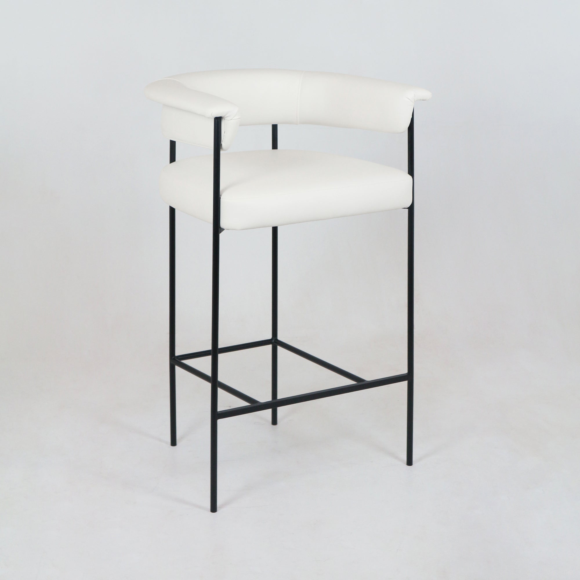 Mikra Tabouret de comptoir et de bar en cuir