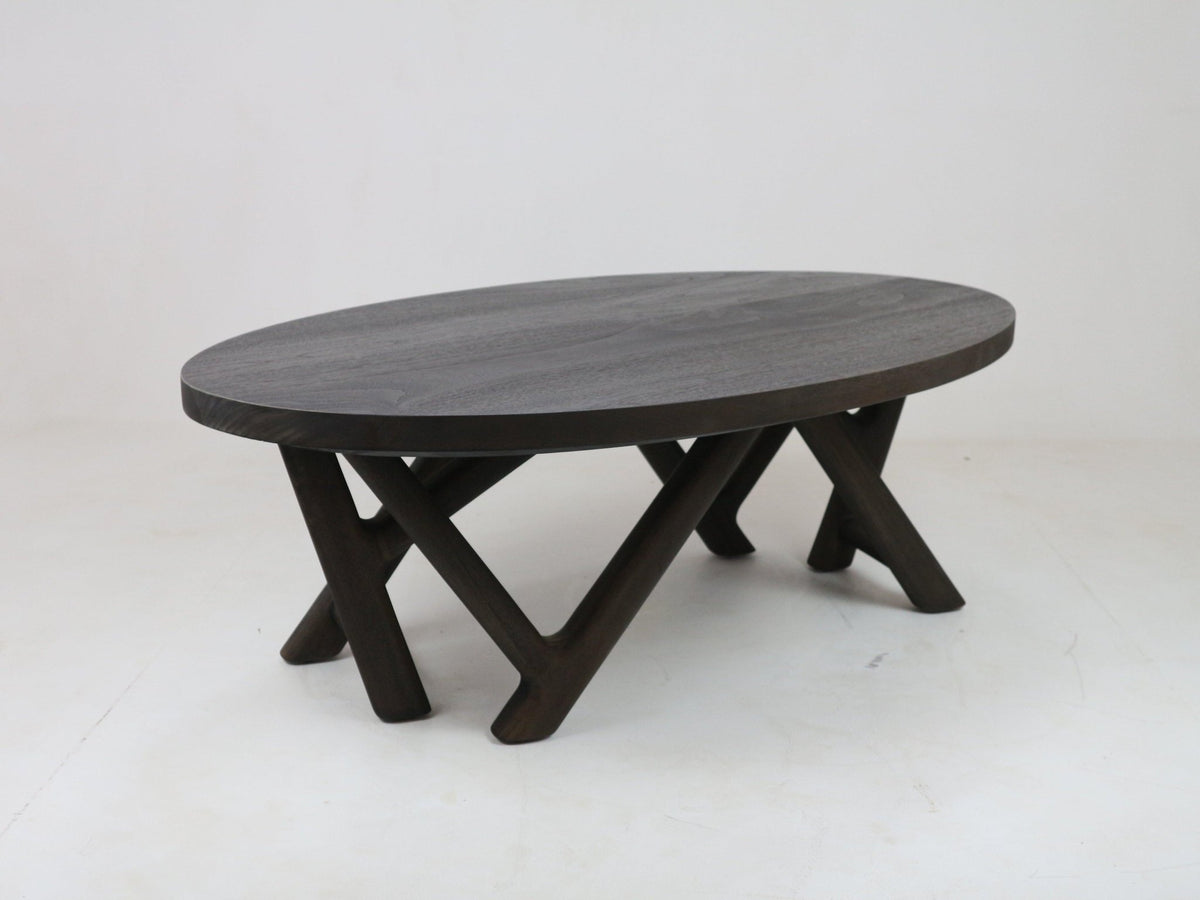 Table basse Brauden en acajou fumé noir - INTERIORTONIC