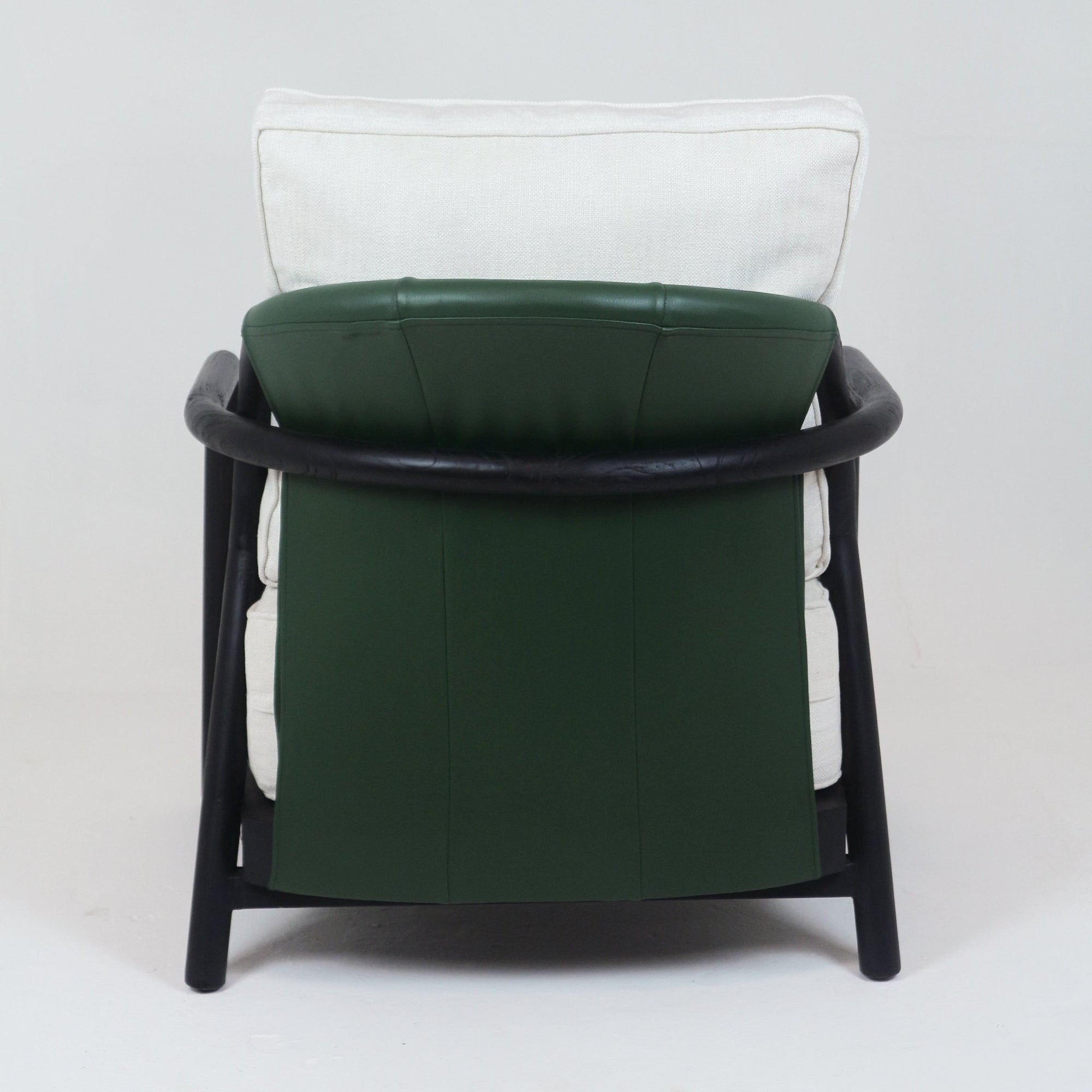 Fauteuil Cabriche en teck massif et cuir - INTERIORTONIC