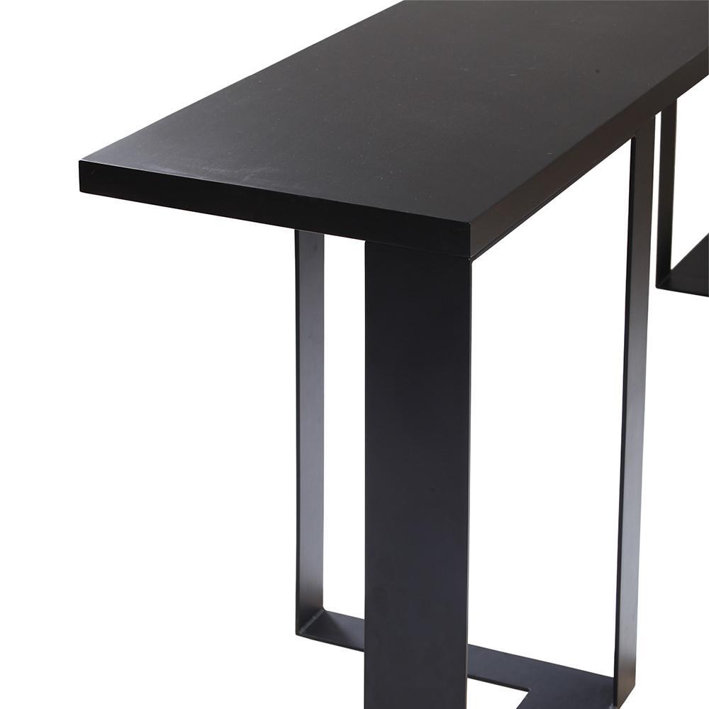 Console Steel Beam en acajou noir - INTERIORTONIC