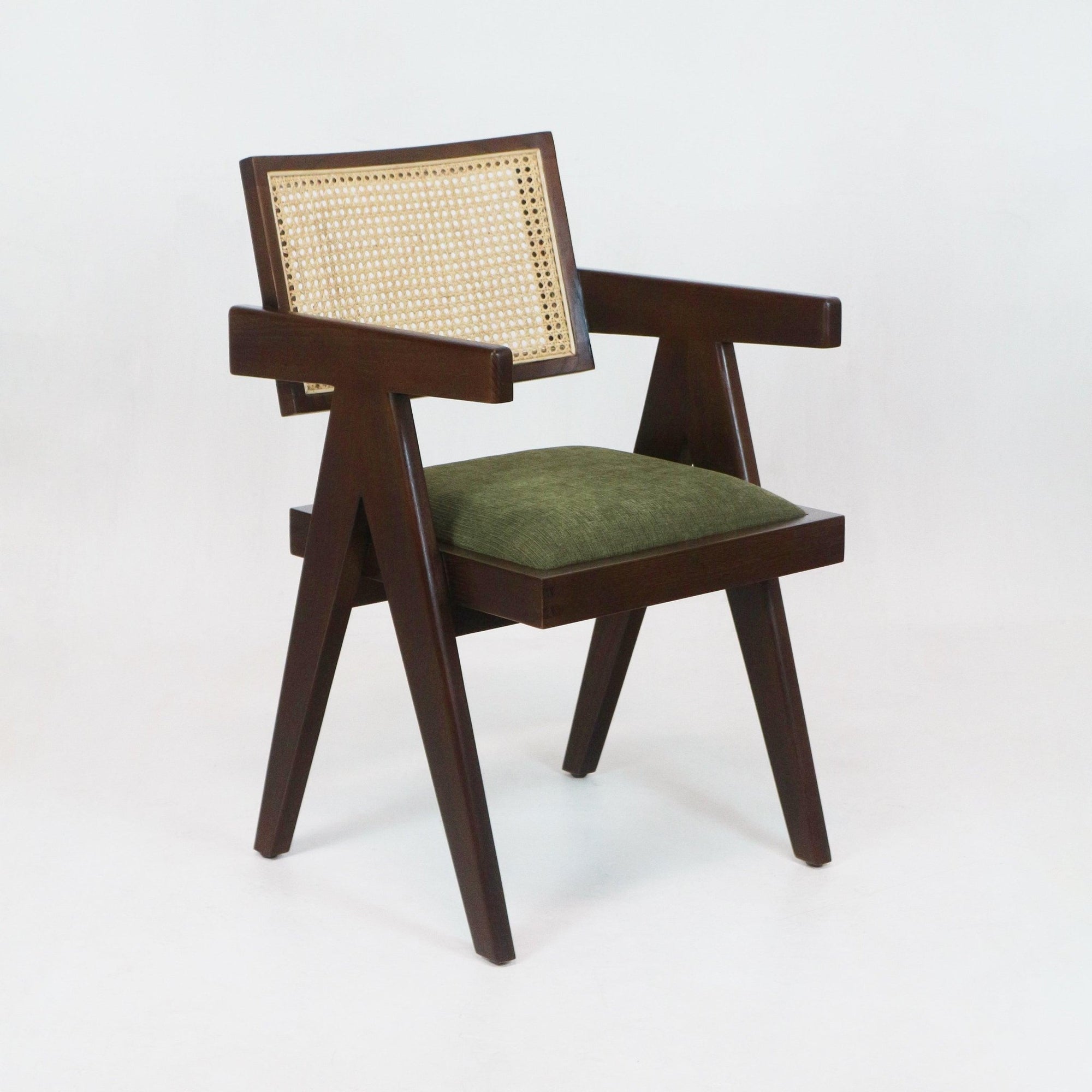 Chaise de salle à manger ou de bureau tapissée Jeanneret - INTERIORTONIC