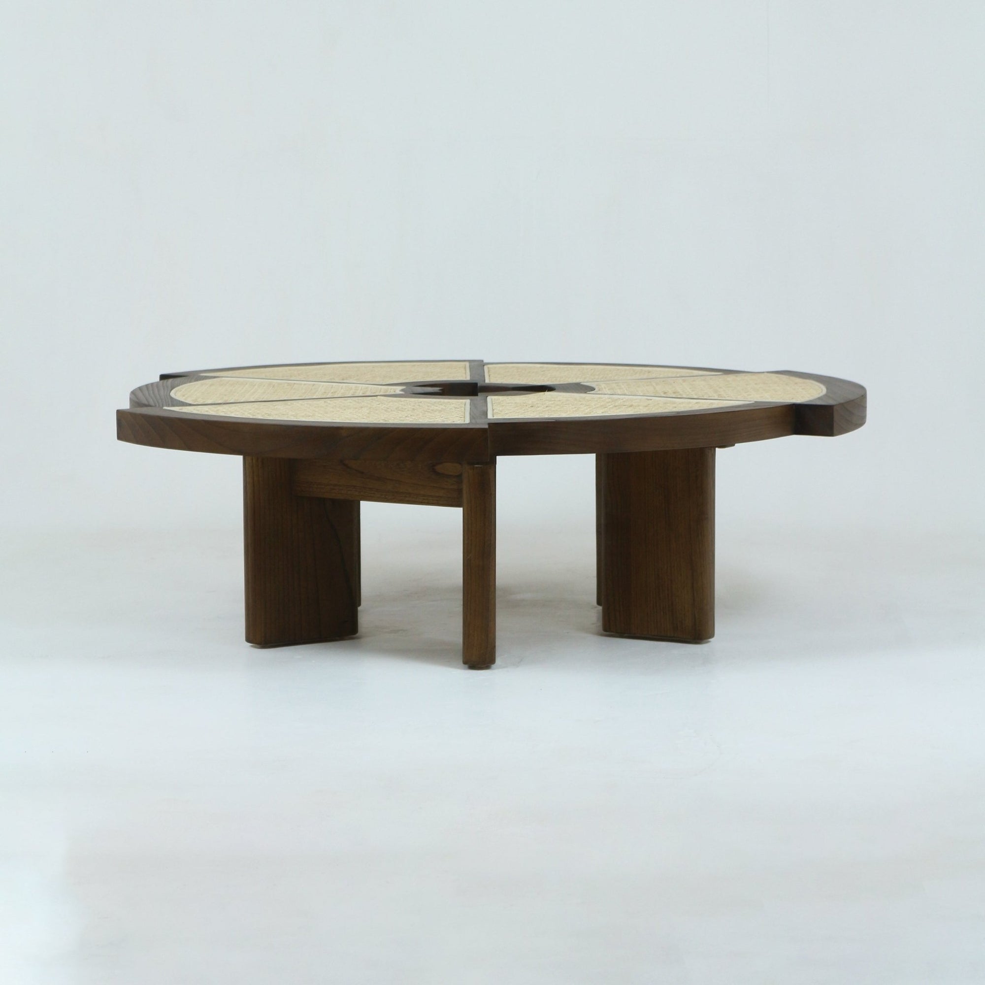 Table basse Rio en bois et canne Grande - INTERIORTONIC