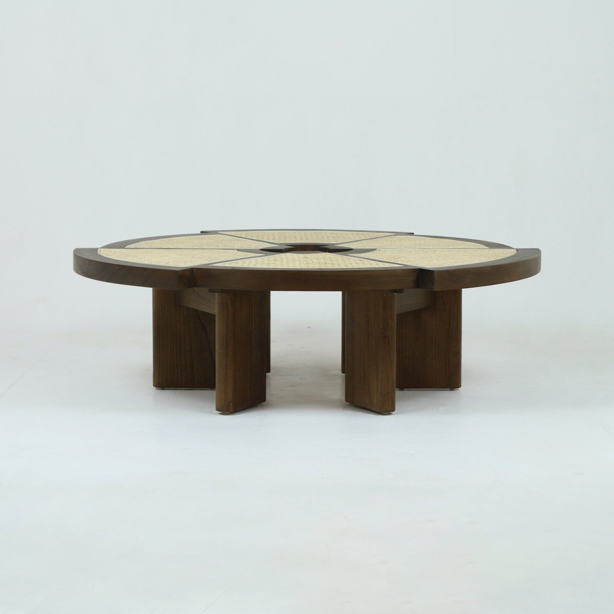 Table basse Rio en bois et canne Grande - INTERIORTONIC