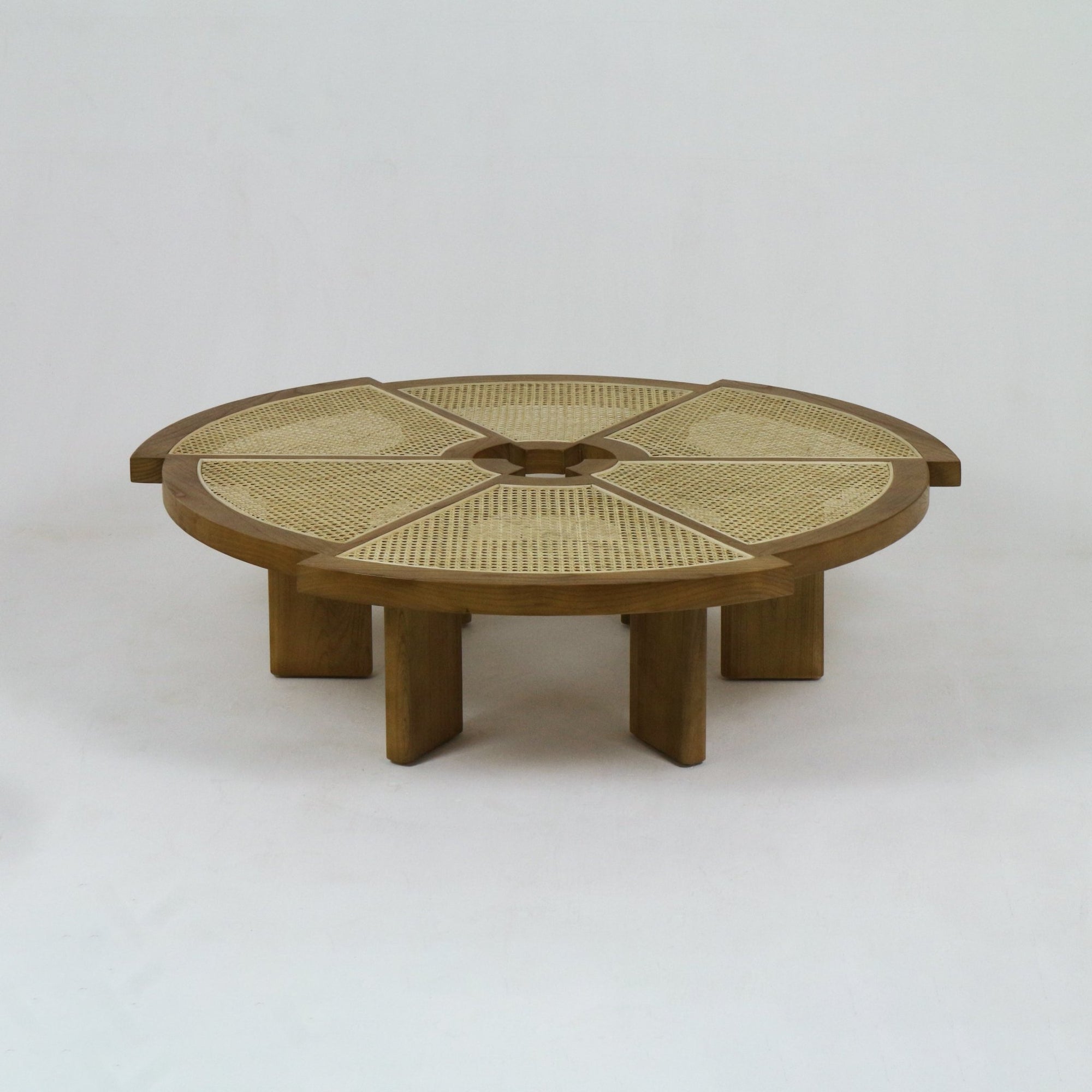 Table basse Rio en bois et canne Grande - INTERIORTONIC