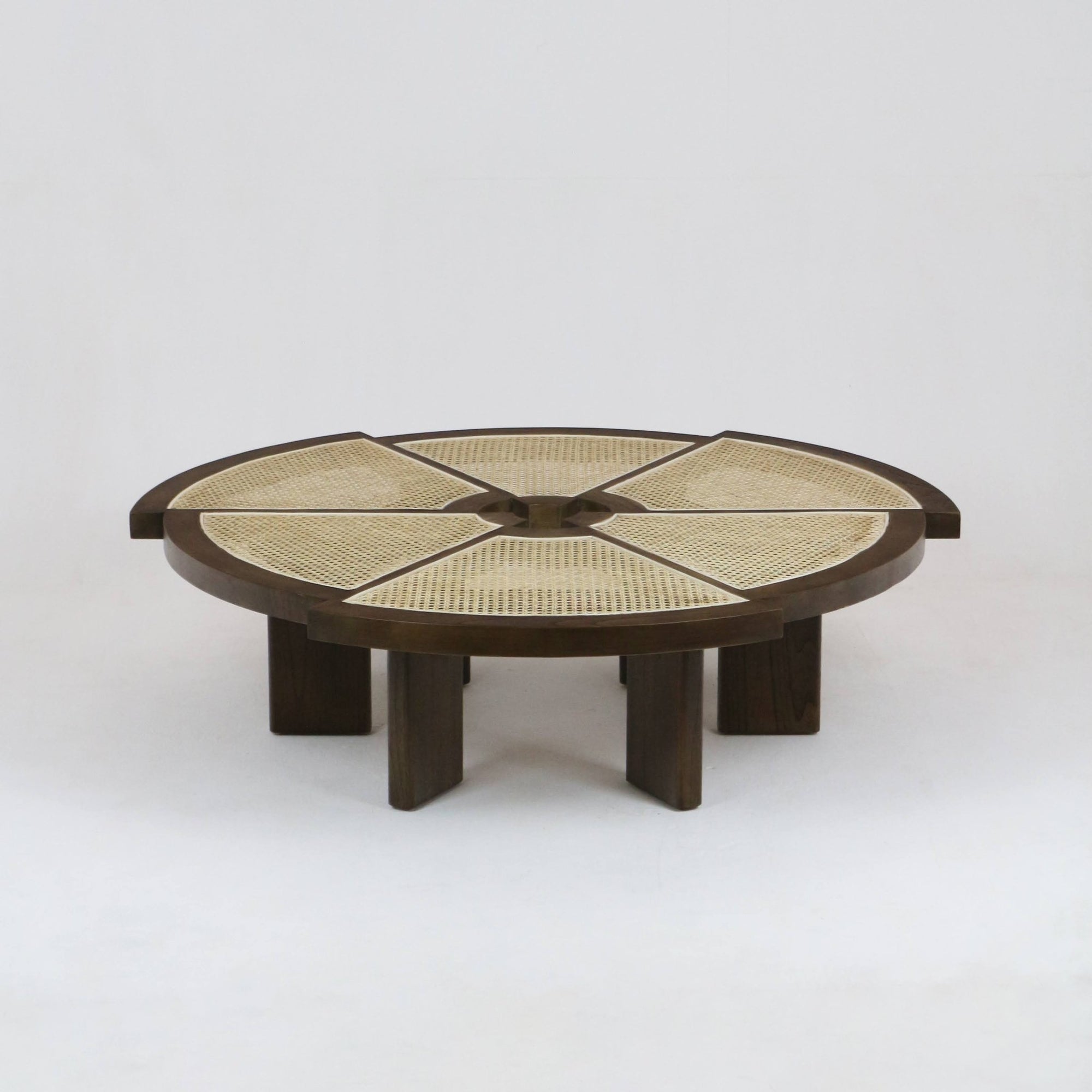 Table basse Rio en bois et canne Grande - INTERIORTONIC