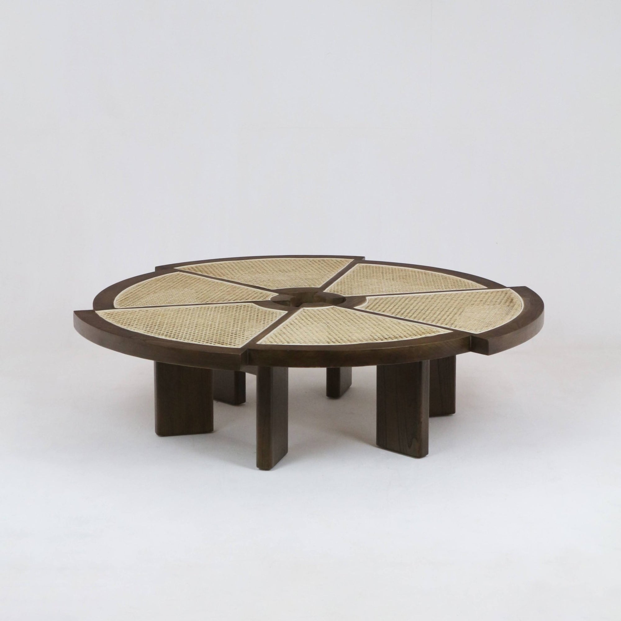 Table basse Rio en bois et canne Grande - INTERIORTONIC