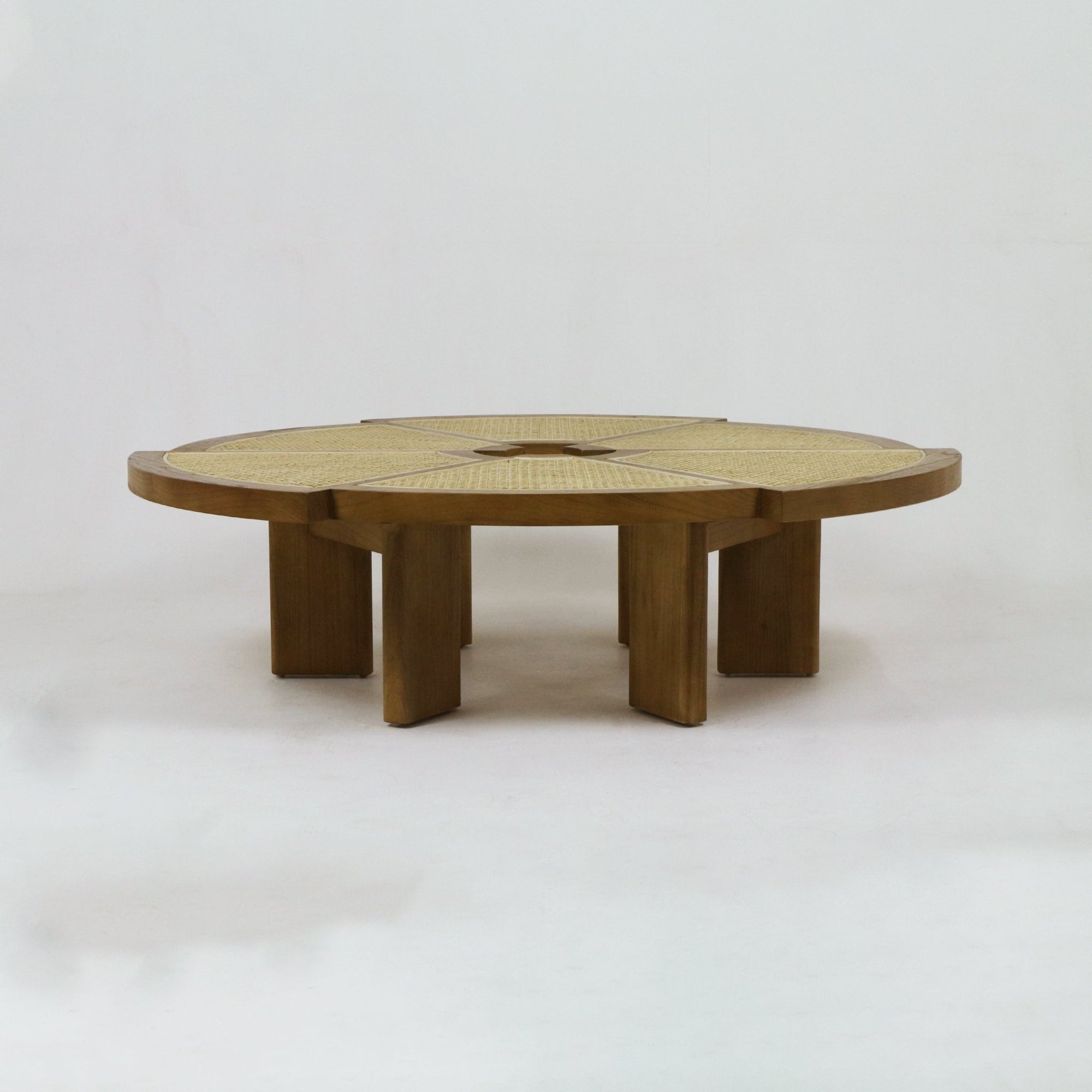 Table basse Rio en bois et canne Grande - INTERIORTONIC