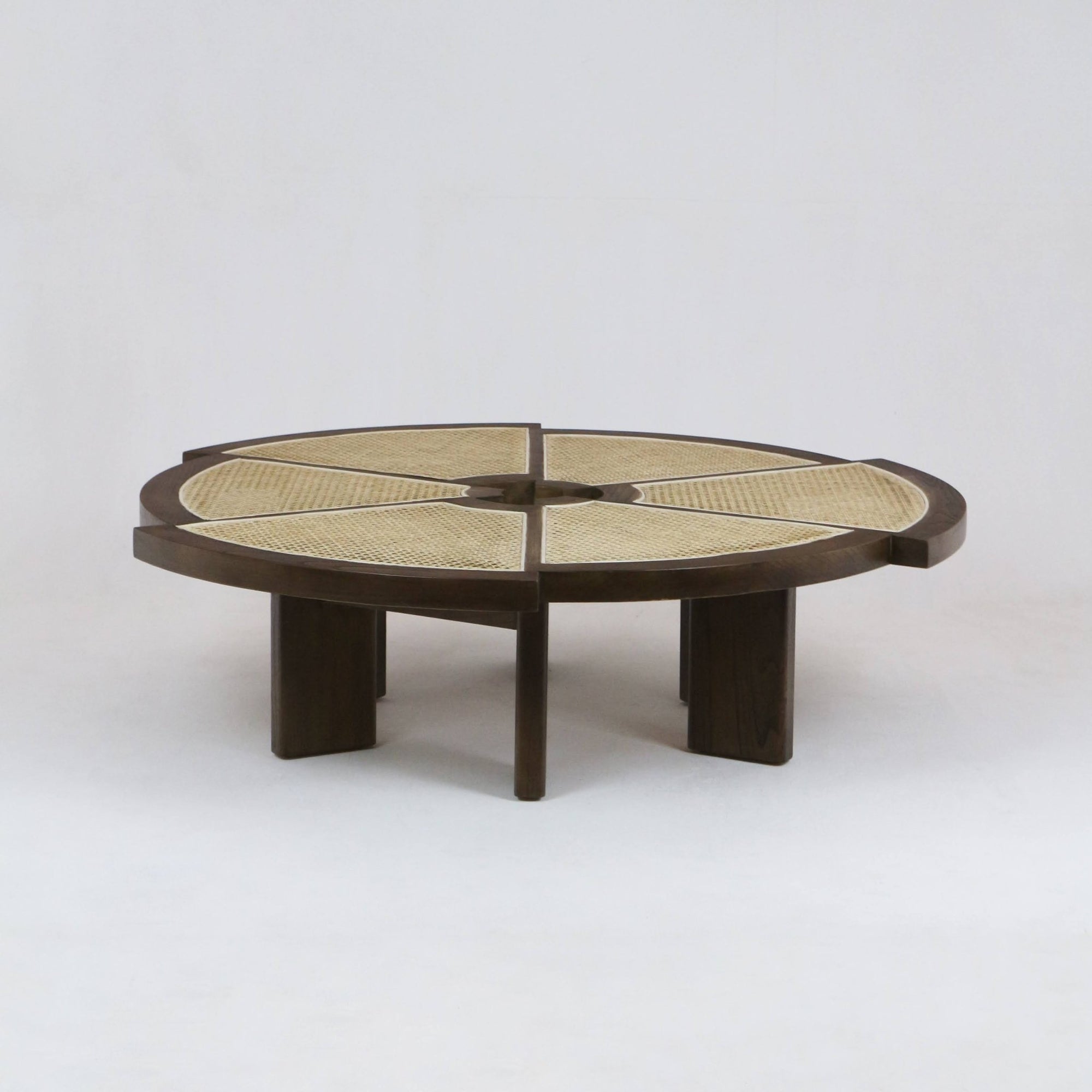 Table basse Rio en bois et canne Grande - INTERIORTONIC