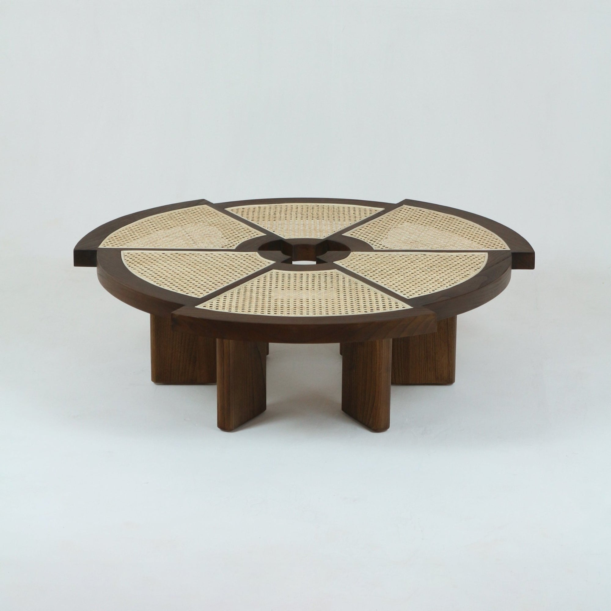 Table basse Rio en bois et canne Grande - INTERIORTONIC